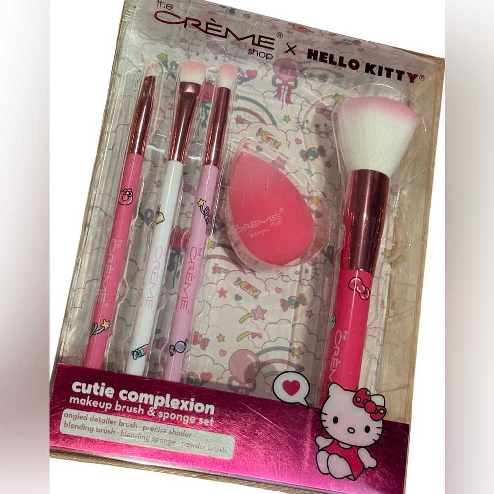 Hello Kitty Pink Makeup Brush Set